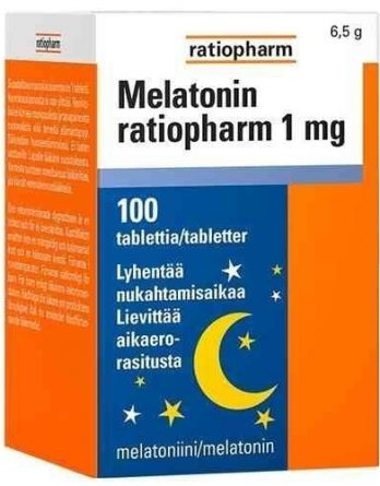 Melatonin ratiopharm 1 mg 100 tablettia