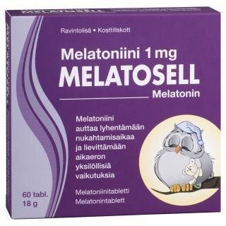 Melatosell Melatoniini 1mg 60 tabl.