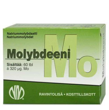 Molybdeeni Natriummolybdaatti 60 tablettia