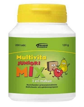 Multivita Juniori Mix 200 purutablettia