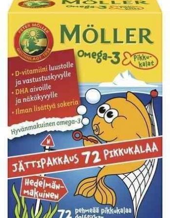 Möller Omega-3 Pikkukalat 72 kpl
