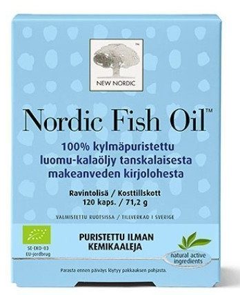 Nordic Fish Oil Luomukalaöljy 120 tablettia