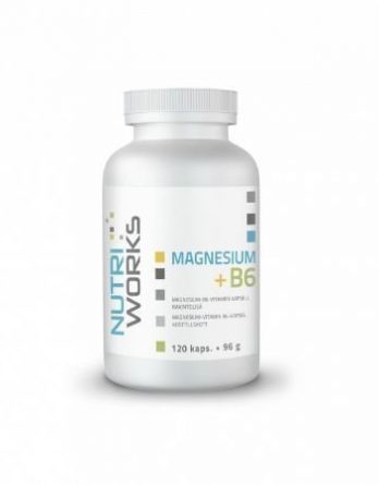 Nutri Works Magnesium + B6 120 kaps.