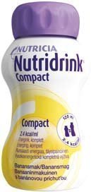 Nutridrink Compact täydennysravintovalmiste 4 x 125 ml BANAANI