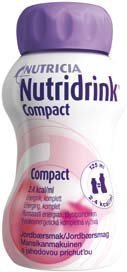 Nutridrink Compact täydennysravintovalmiste 4 x 125 ml MANSIKKA