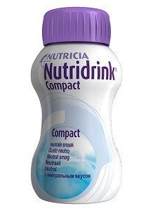 Nutridrink Compact täydennysravintovalmiste 4 x 125 ml NEUTRAALI