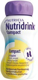 Nutridrink Compact täydennysravintovalmiste 4 x 125 ml VANILJA