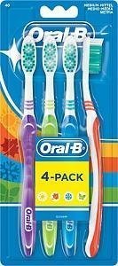 Oral-B Shiny Clean Hammasharja 4 kpl