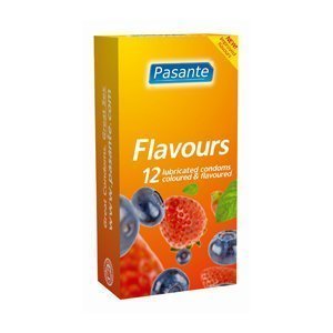 Pasante Mixed Flavours kondomi 12 kpl