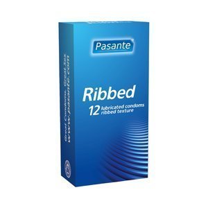 Pasante Ribbed kondomi 12 kpl