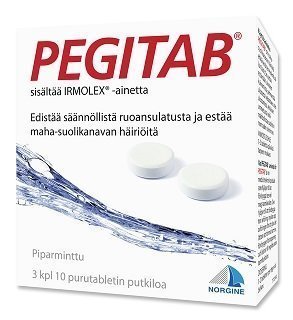 Pegitab Purutabletti Ummetukseen 3 x 10 kpl