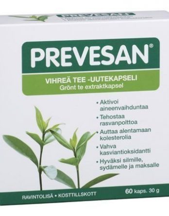 Prevesan vihreä tee uutekapselit