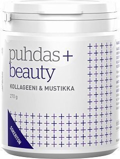Puhdas+ Beauty Kollageeni & Mustikka sokeriton 270 g