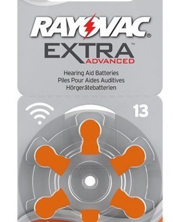Rayovac Extra Advanced Hörapparatsbatterier 13 Orange 6 kpl
