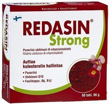 Redasin Strong Punariisi-ubikinoni-B-vitamiini 60 tabl.