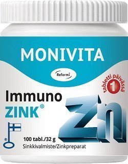 Reformi Immuno-Zink puriste 90 tabettia