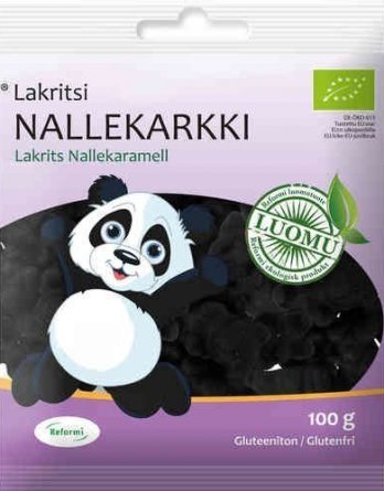 Reformi Lakritsi Nallekarkki 100 g