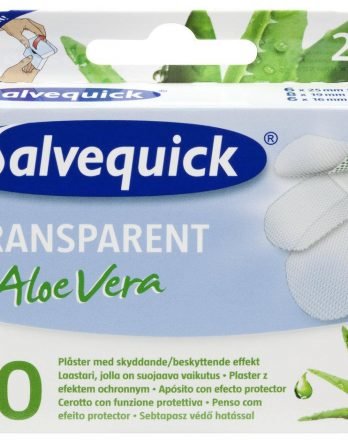 Salvequick Aloe Vera Transparent Laastari 20 Kpl