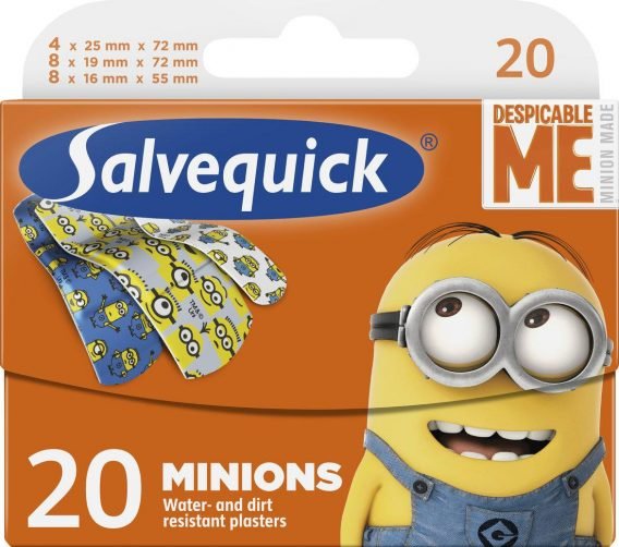 Salvequick Minions Lastenlaastari 20 Kpl