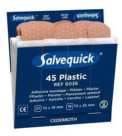 Salvequick Muovilaastari Täyttö 45 kpl