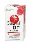 Sana-sol D-vitamiini 50µg mustaherukka 100kpl