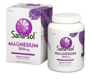Sana-sol Magnesium 300mg 200 tablettia