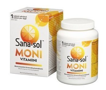 Sana-sol Monivitamiini 200 tablettia