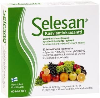 Selesan kasviantioksidantti 60 tabl.