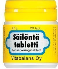 Säilöntätabletti 20 kpl