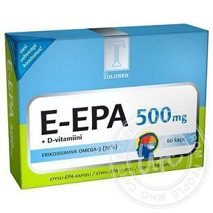 Tri Tolosen E-EPA kalaöljy 500 mg 60 kaps.