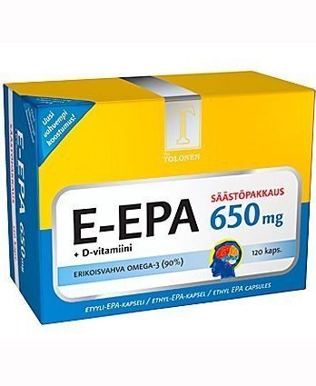 Tri Tolosen E-EPA kalaöljy 650 mg 120 kaps.