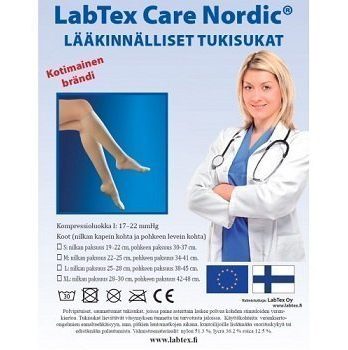 Tukisukat Polvipituiset Naisten 17-22 mmHg LabTex Koko L