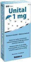 Unital 1 mg melatoniini 20 tablettia