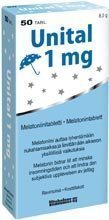 Unital 1 mg melatoniini 50 tablettia