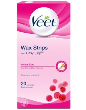 Veet Wax Strips Normaalille Iholle 20 kpl