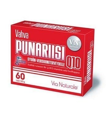 Via Naturale Vahva Punariisi Q10 60 tablettia