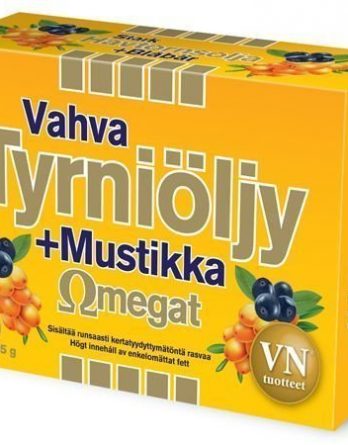 Via Naturale Vahva Tyrniöljy+Mustikka Omegat 60 kaps