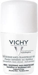 Vichy Antiperspirant Deo 50 ml Hajusteeton