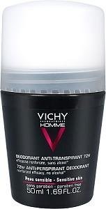 Vichy Homme Antiperspirant Deo 72h 50 ml