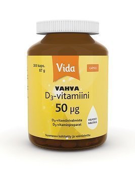 Vida Vahva D3-vitamiini 50 µg 300 kaps