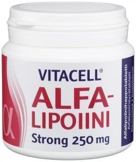 Vitacell Alfalipoiini Strong 250mg 120 tabl.