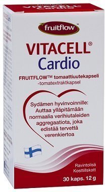 Vitacell Cardio Fruitflow-tomaattiuute 30 kaps
