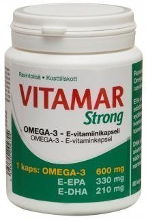 Vitamar Strong Omega-3 + E 80 kapselia