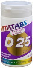 Vitatabs D 25μg 150 tabl.