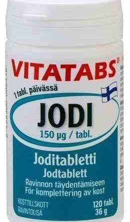 Vitatabs Jodi 120 tablettia