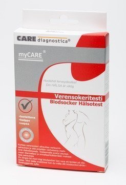 myCARE Verensokeritesti 2 testiä